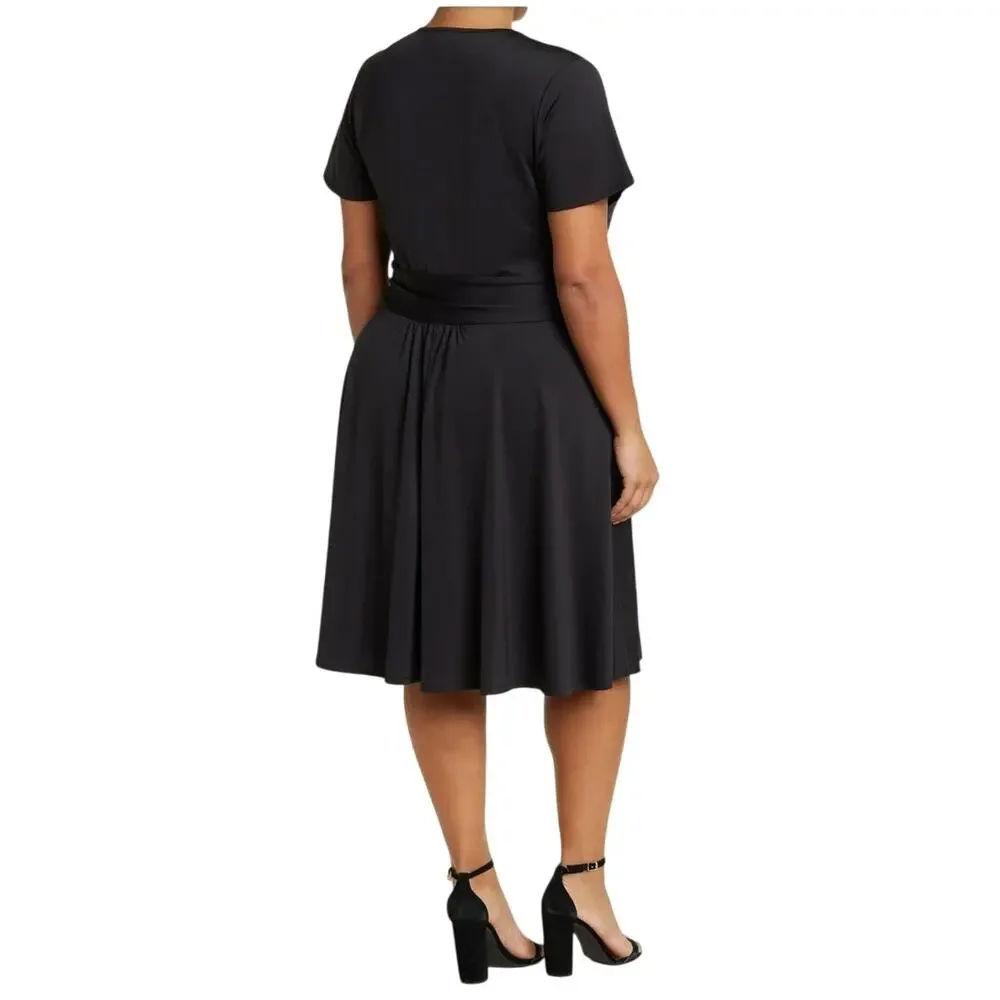 New Love X design black casual career midi dress sz medium